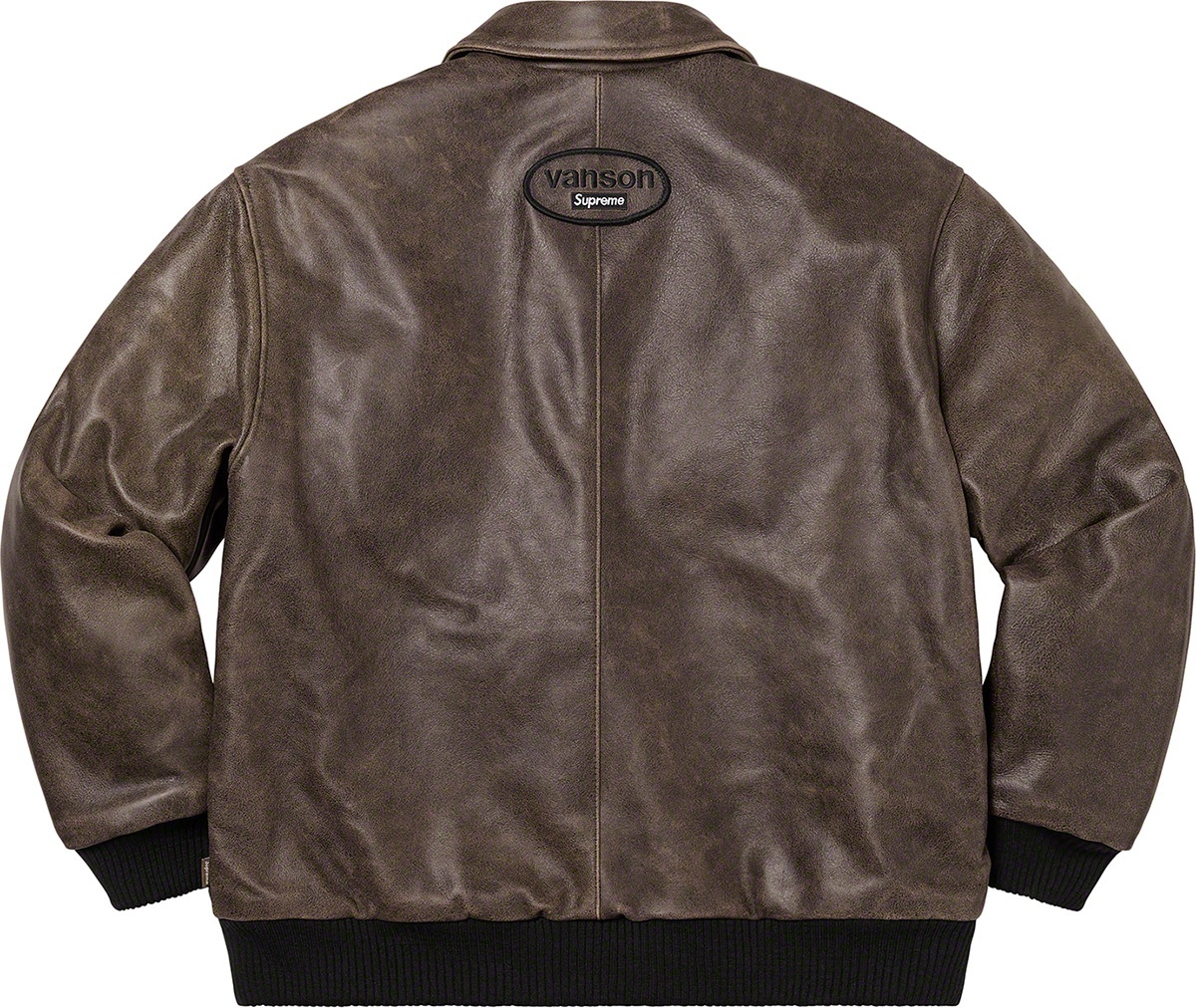 Supreme®/Vanson Leathers® Worn Leather Jacket view 16